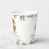 ノアの箱舟の緑の赤ちゃんシャワー洗礼誕生日 紙コップ (右)