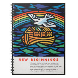 ノアの箱舟の編集されていないヴィンテージ写真古い美学P ノートブック