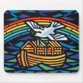 ノアの箱舟の編集されていないヴィンテージ写真古い美学P マウスパッド (正面)