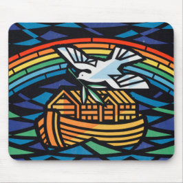 ノアの箱舟の編集されていないヴィンテージ写真古い美学P マウスパッド