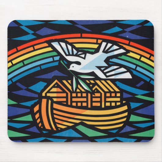 ノアの箱舟の編集されていないヴィンテージ写真古い美学P マウスパッド (正面)