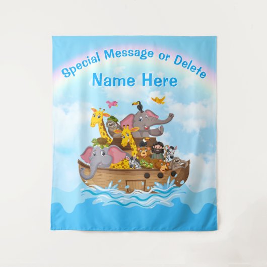 ノアの箱舟の背景、ノアの箱舟のパーティー装飾、 タペストリー (正面)