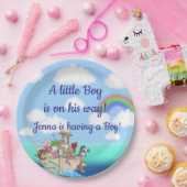 ノアの箱舟の赤ちゃんシャワーのお願い ペーパープレート (パーティー)