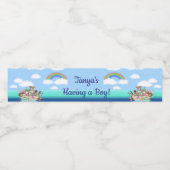 ノアの箱舟の赤ちゃんシャワー水ボトルラベル ペットボトルラベル (シングルラベル)