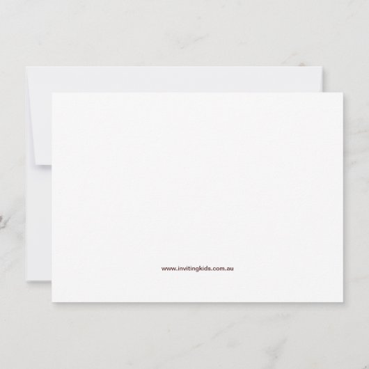 ノアの箱舟の《キリスト教》洗礼式や命名式の招待状 招待状 (裏面)