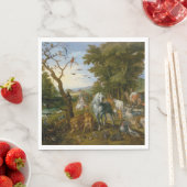 ノアの箱舟への動物の侵入 スタンダードランチョンナプキン (インサイチュ)