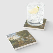 ノアの箱舟への動物の侵入 ストーンコースター (横)