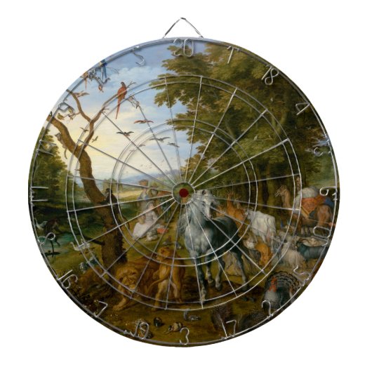 ノアの箱舟への動物の侵入 ダーツボード (正面)