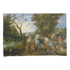 ノアの箱舟への動物の侵入 枕カバー