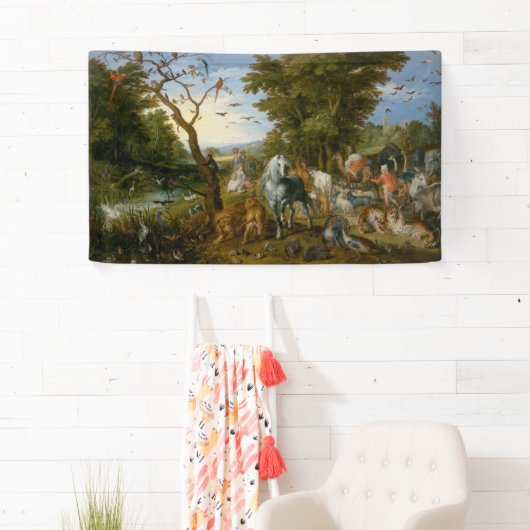 ノアの箱舟への動物の侵入 横断幕 (インサイチュ)