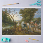 ノアの箱舟への動物の侵入 薄葉紙 (クラフト)