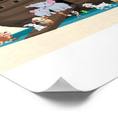 ノアの箱舟アドベンチャー - 遊び心あふれる動物のペアアート ポスター (角)