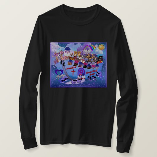 ノアの箱舟アニマルTシャツ Tシャツ (デザイン正面)