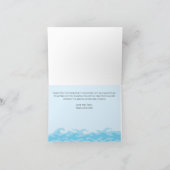 ノアの箱舟ガールズベビーシャワーのお礼メモ サンキューカード (内部)