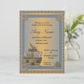 ノアの箱舟クリスチャンベビーシャワー招待状 招待状 (スタンド正面)