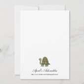 ノアの箱舟クリスチャンベビーシャワー招待状 招待状 (裏面)