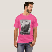 ノアの箱舟クリスチャンUFOエイリアン地球外Se Tシャツ (正面フル)