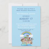 ノアの箱舟ベビーシャワーの招待状 招待状 (裏面)