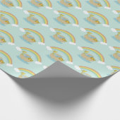 ノアの箱舟ボホ赤ちゃんシャワー ラッピングペーパー (角)