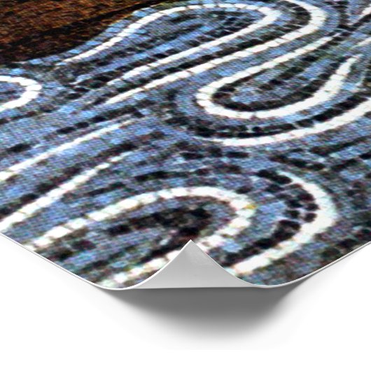 ノアの箱舟モザイク – Circa 1200 – アーティスト不明 ポスター (角)