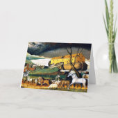 ノアの箱舟絵画のエドワード・ヒックス カード (正面)