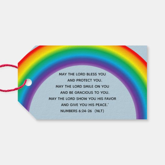 ノアの箱舟賛美のバックパック教会 ギフトタグ (裏面横)