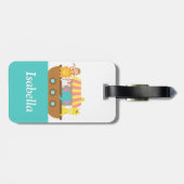 ノアの箱舟、かわいい動物子供へ、 ラゲッジタグ (裏面横)