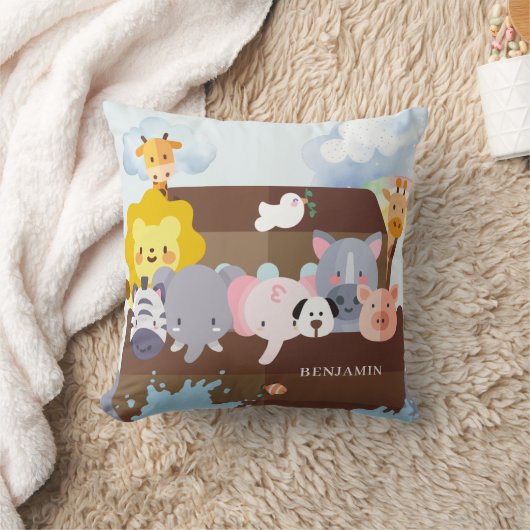 ノアの箱舟 クッション (ブランケット)