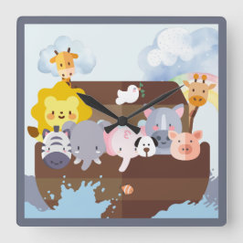 ノアの箱舟 スクエア壁時計