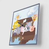 ノアの箱舟 スクエア壁時計 (傾斜)