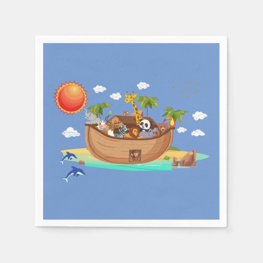 ノアの箱舟 スタンダードカクテルナプキン (正面)