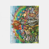 ノアの箱舟 フリースブランケット (正面)