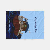 ノアの箱舟 フリースブランケット (正面(横))