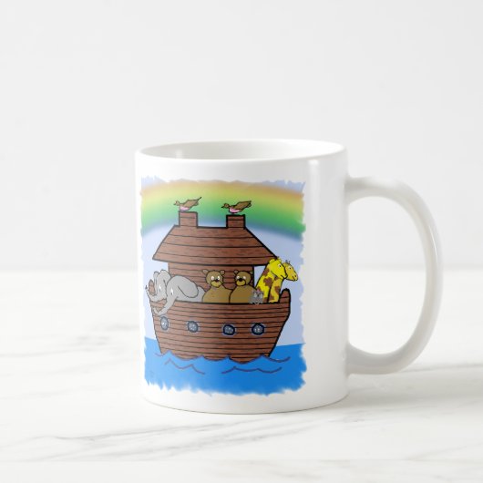 ノアの箱舟-マグ コーヒーマグカップ (右)