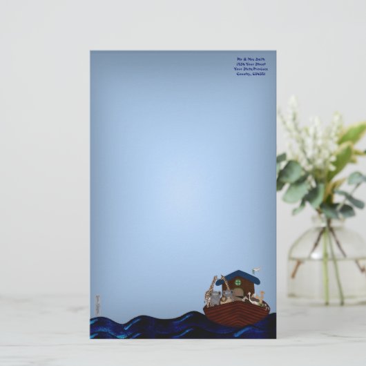 ノアの箱舟 便箋 (スタンド正面)