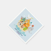 ノアの箱舟 – 動物 スタンダードカクテルナプキン (角)