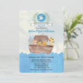 ノアの箱舟 洗礼招待状 招待状 (スタンド正面)