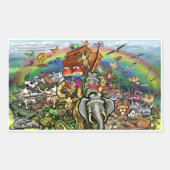 ノアの箱舟 長方形シール (正面)