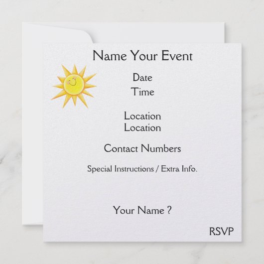 ノアの箱舟 – SRF 招待状 (裏面)