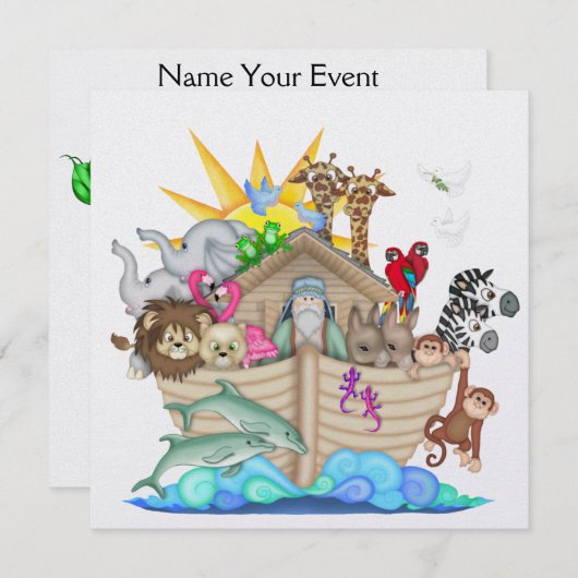 ノアの箱舟 – SRF 招待状 (正面/裏面)