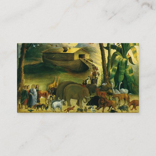 ノアの箱舟by Joseph Henry Hidley 名刺 (裏面)