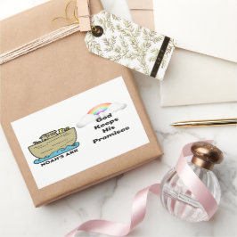 ノアの箱虹の神の約束 長方形シール