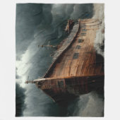 ノアの箱 フリースブランケット (正面)