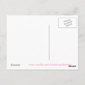 ノアの赤ちゃん女の子誕生証明書はがき ポストカード (裏面)