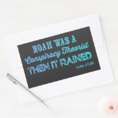 ノアは陰謀理論家だった 長方形シール (封筒)