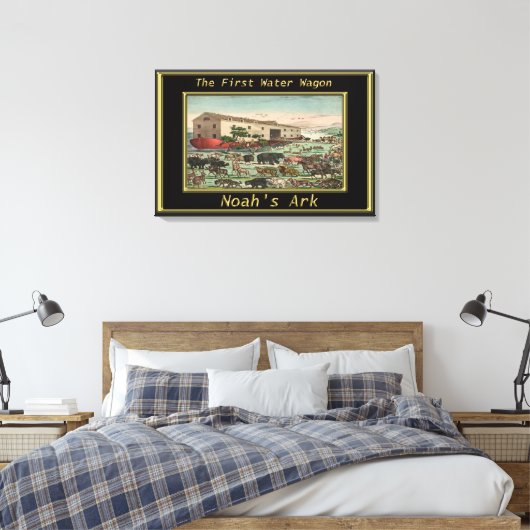 ノアアーク創世記6動物の待ち キャンバスプリント (インサイチュ (寝室))