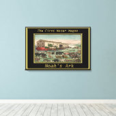 ノアアーク創世記6動物の待ち キャンバスプリント (インサイチュ (ウッドフロア))