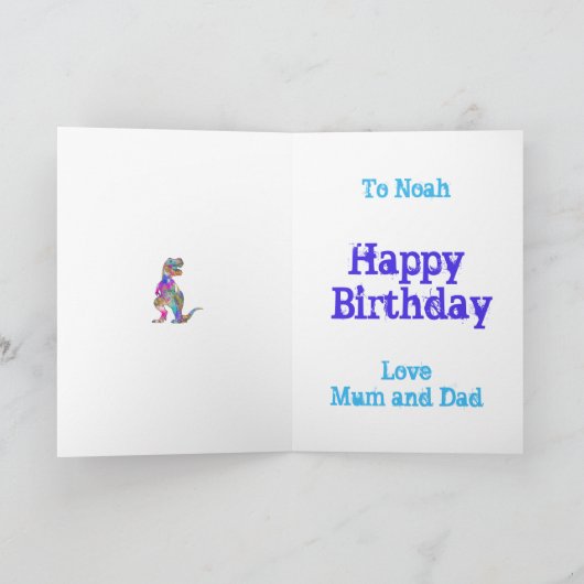 ノアサウルスレインボーブロントサウルス恐竜の名前を追加 シーズンカード (内部)