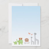 ノアズアークセットセイルベビーシャワー招待状 招待状 (裏面)