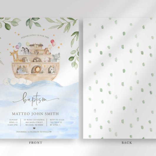 ノアズアークバプテスマ招待状 招待状